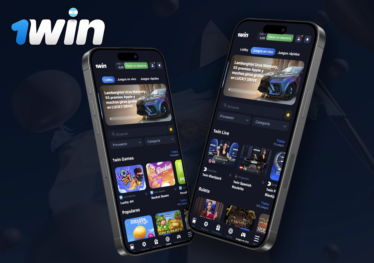 Información sobre la sección de casino de la aplicación móvil 1Win