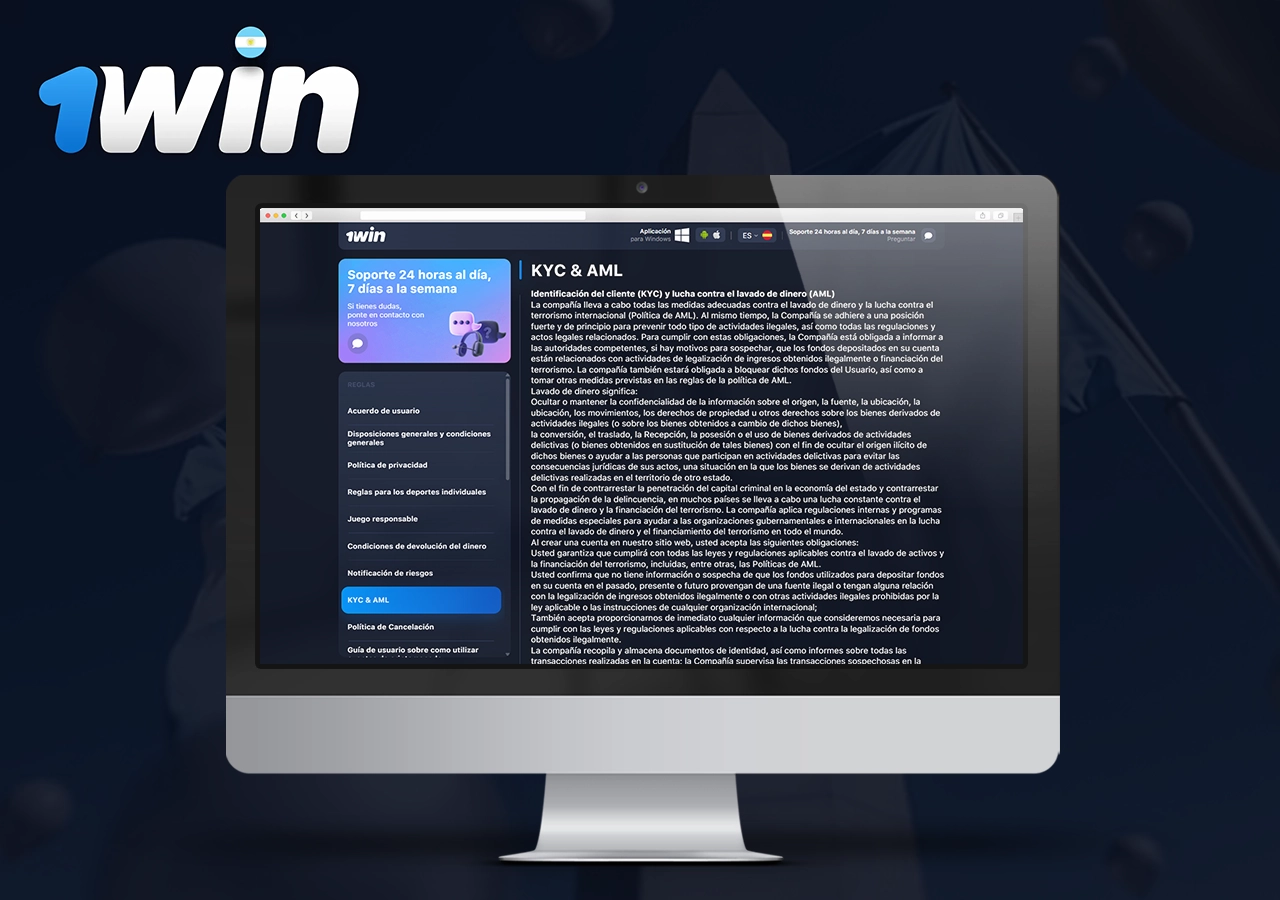 KYC & AML 1Win