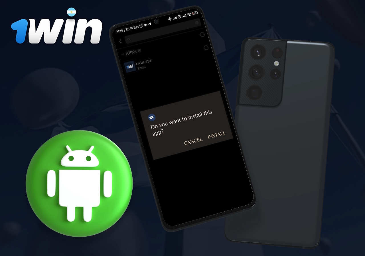 Cómo descargar la aplicación móvil 1Win en Android paso 5
